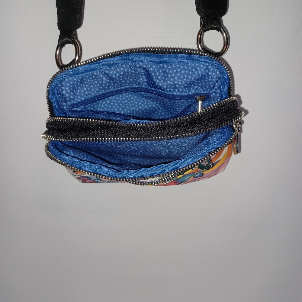 Brighton POWER OF LOVE Crossbody Belt Bag Purse Heart Thick Strap Festival Color - Picture 10 of 12
